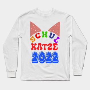 Schulbeginn Katze Schulkatze 2022 T shirt Long Sleeve T-Shirt